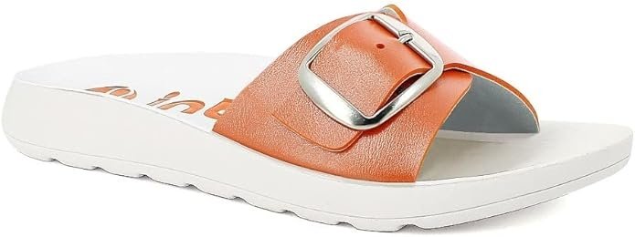 INBLU AG-03 klapki damskie ARANCIO - klamerka