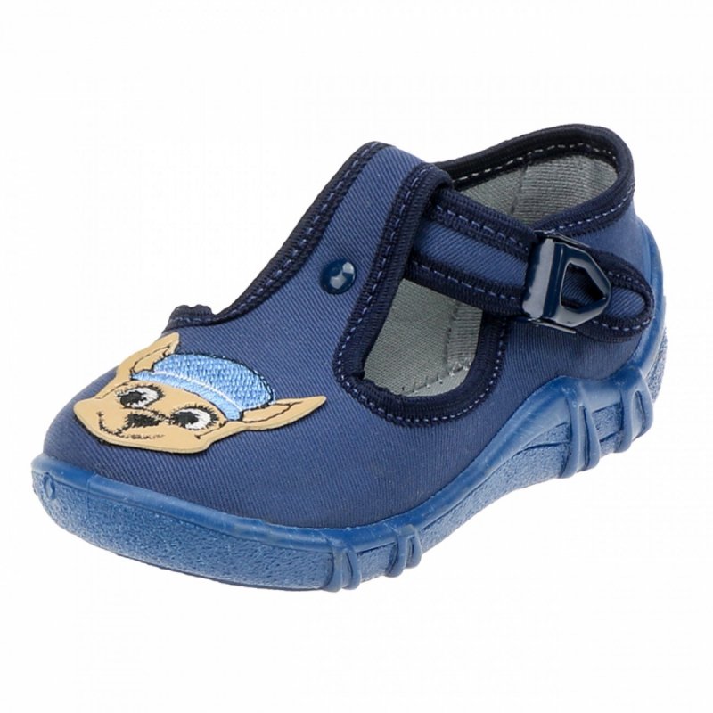 Raweks Hugo 44 - kapcie chłopięce granatowe