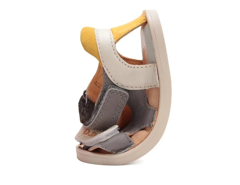 D.D.STEP G076-51334A Dark Grey sandałki chłopięce na rzepy