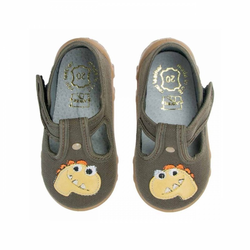 Raweks Leon 64- kapcie chłopięce brązowe