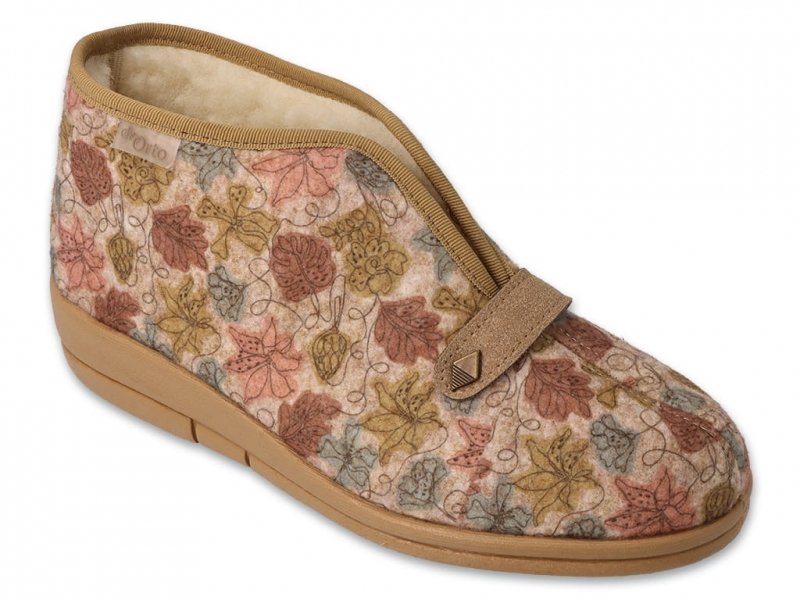 DR ORTO 031D038 DORA buty z futrem beżowe