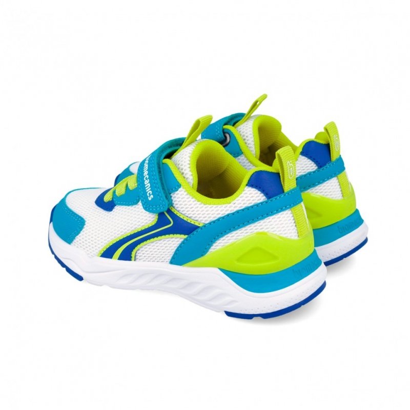 BIOMECANICS 262273-C057 biało/niebieski buty sportowe na rzep