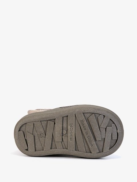 APAWWA C5500P GREY Trzewiki ocieplane na rzep