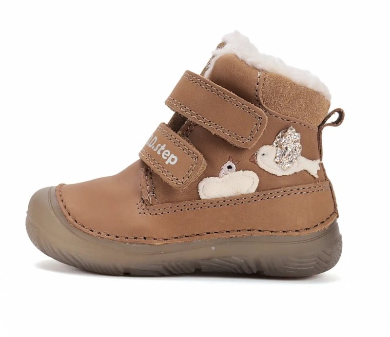 Trzewiki D.D.STEP W082-52314AM Chocolate na rzepy