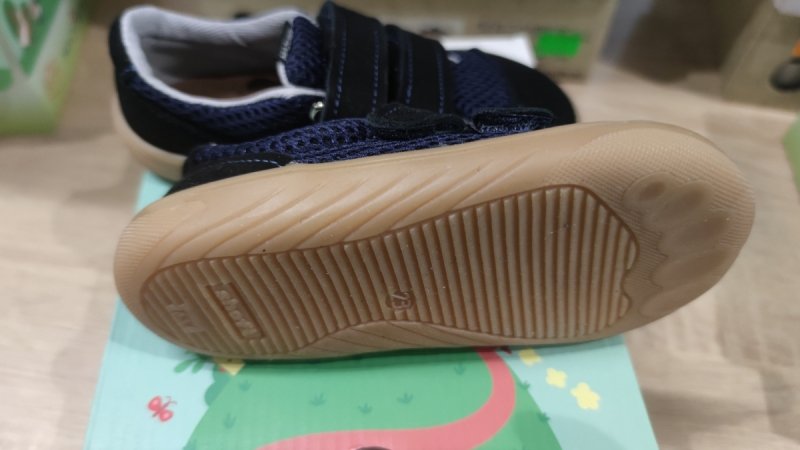 Mazurek Slipper BLACK NAVY kapcie chłopięce na rzepy