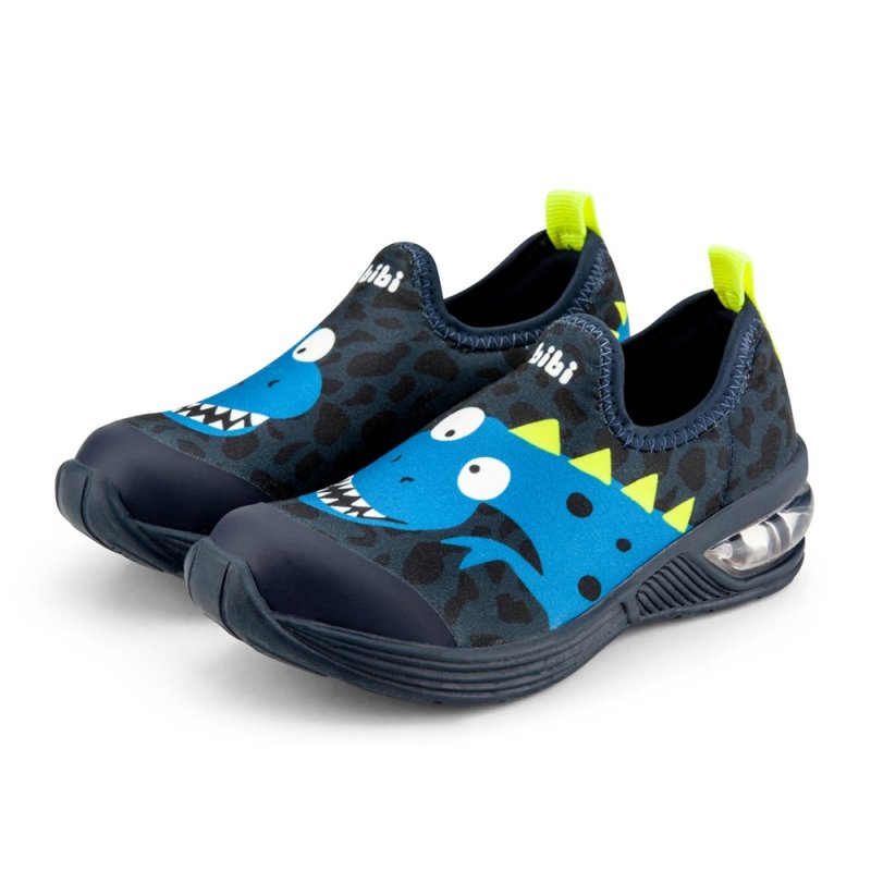 BIBI 1132099 buty sportowe wkładane granatowe dinozaur