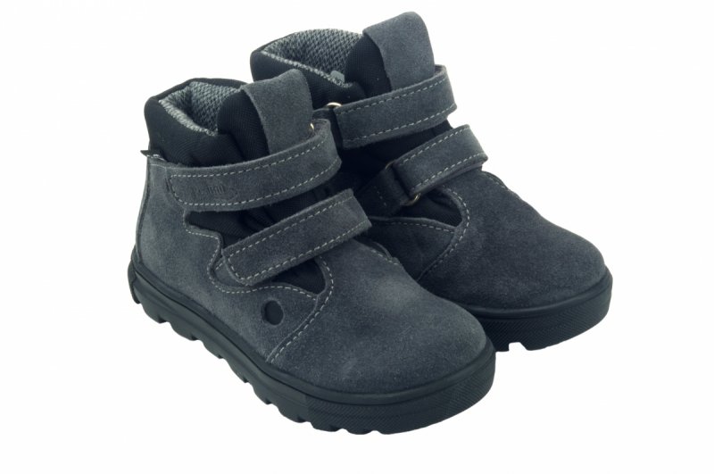 Trzewiki REN-BUT 13-1541*-1111 RENTEX POPIEL CIEMNY rzepy