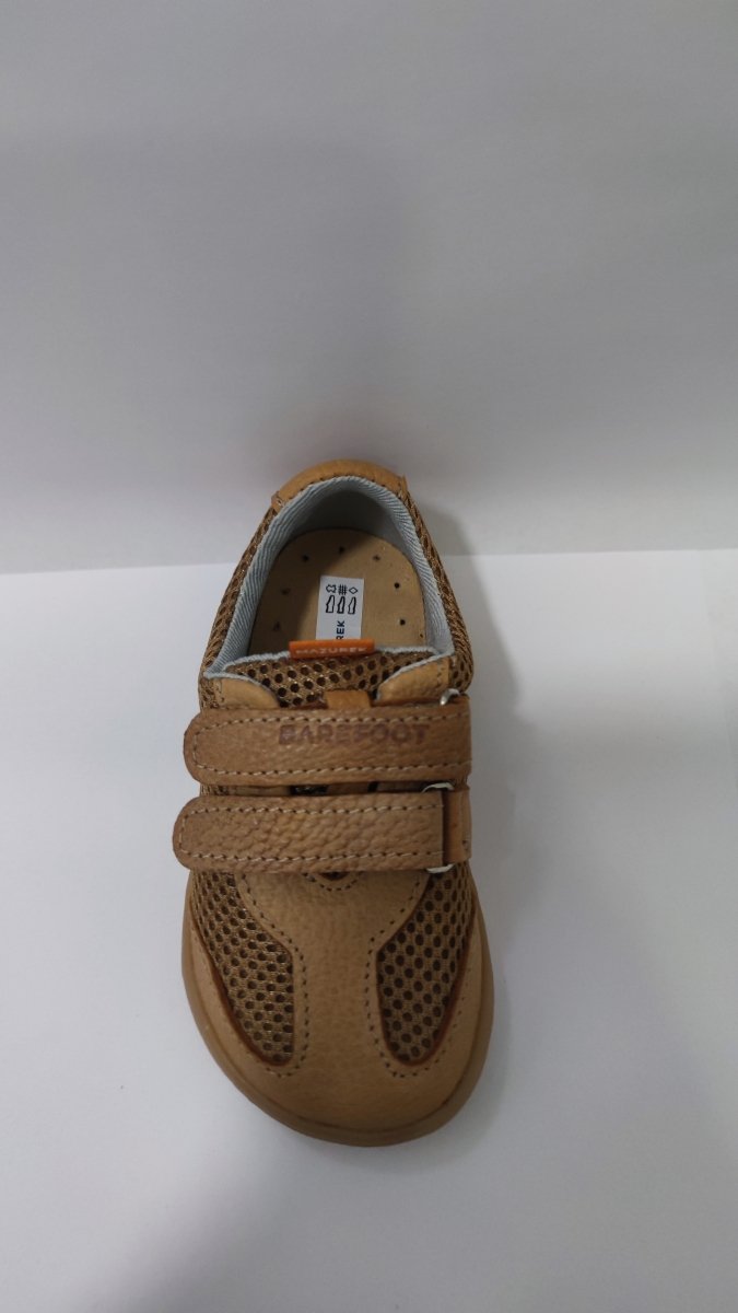 MAZUREK półbuty Barefoot AIRYWALK CAMEL na rzepy