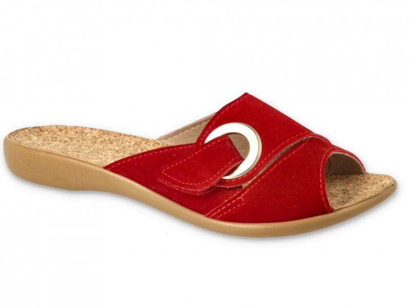 Befado 265D027 VIKI kapcie damskie czerwone