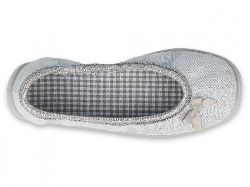 Balerinki Melly Befado 980Y102 srebrne
