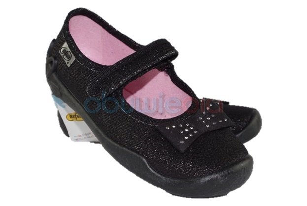 Befado 114Y240 BLANCA balerinki czarne Soft-B