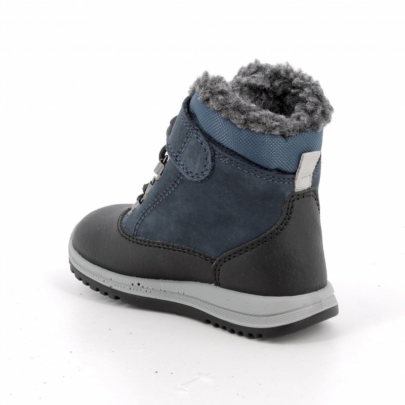 PRIMIGI 8858622 NABUK granatowe trzewiki chłopięce ocieplane na rzep