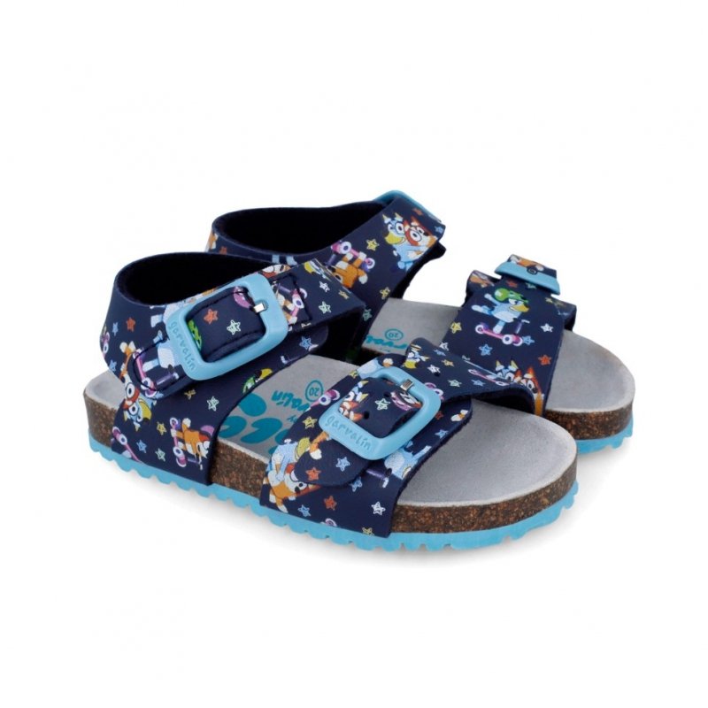 Sandałki GARVALIN BLUEY 262871-A008 granatowe na rzepy