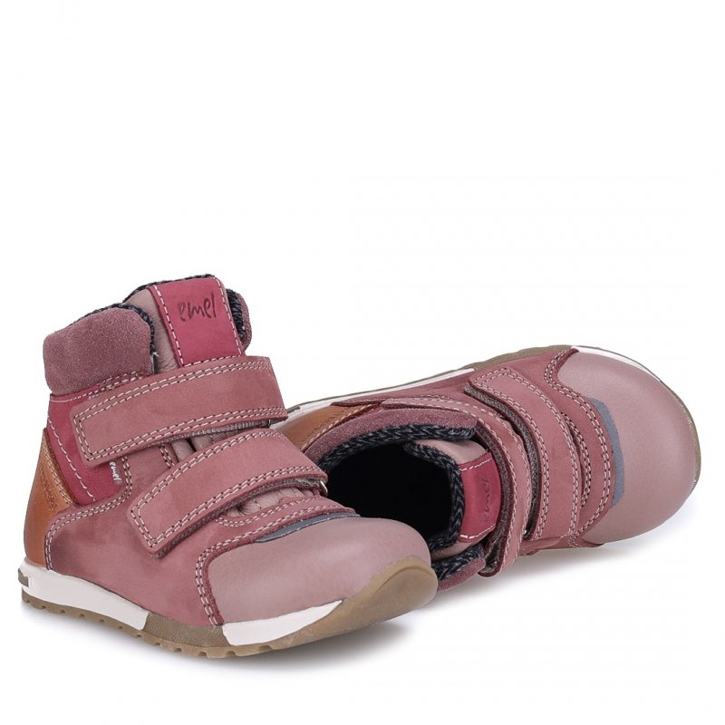 EMEL EX2721M-20 Trzewiki dziewczęce na rzepy