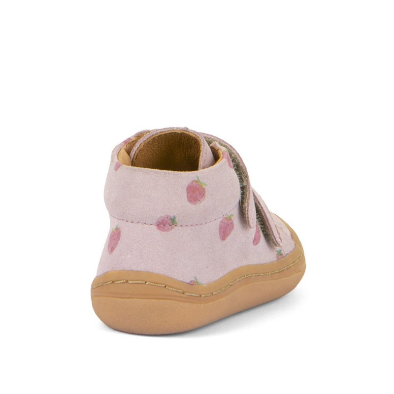 Trzewiki FRODDO G2130342-29 PINK barefoot dziewczęce na rzepy