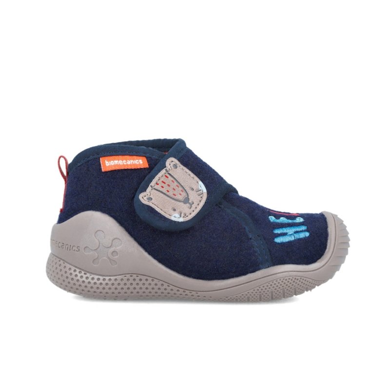BIOMECANICS 241154-A089 AZUL MARINO kapcie tekstylne rzep