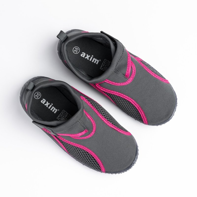 AXIM 5KL22702 POPIEL Buty do wody  antypoślizgowe szary/róż