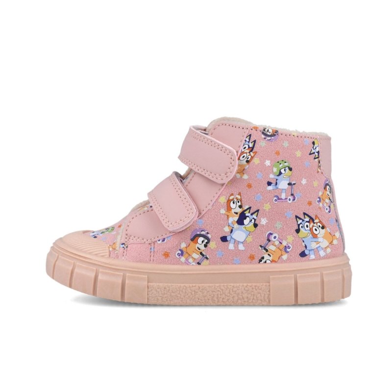 Garvalin BLUEY 251858-B032 trzewiki dziewczęce na rzepy - barefoot