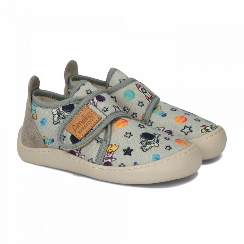 AMEKO kapcie BAREFOOT PIKO - KOSMOS na rzep
