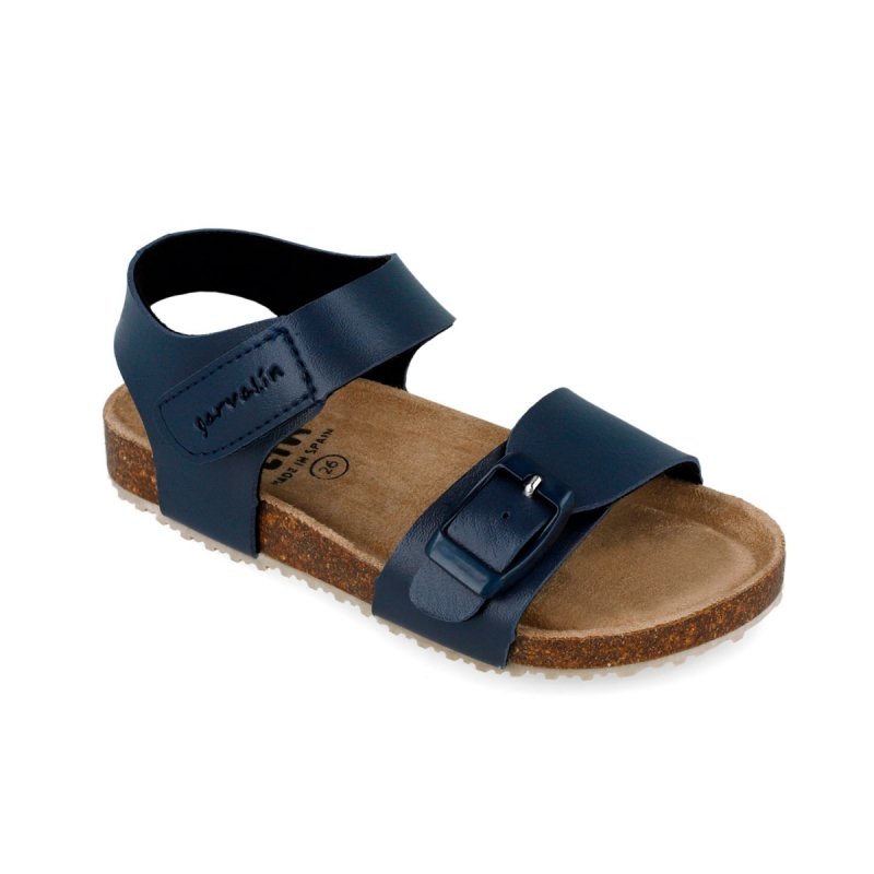 Sandałki GARVALIN 262469-A089 granatowe na rzep