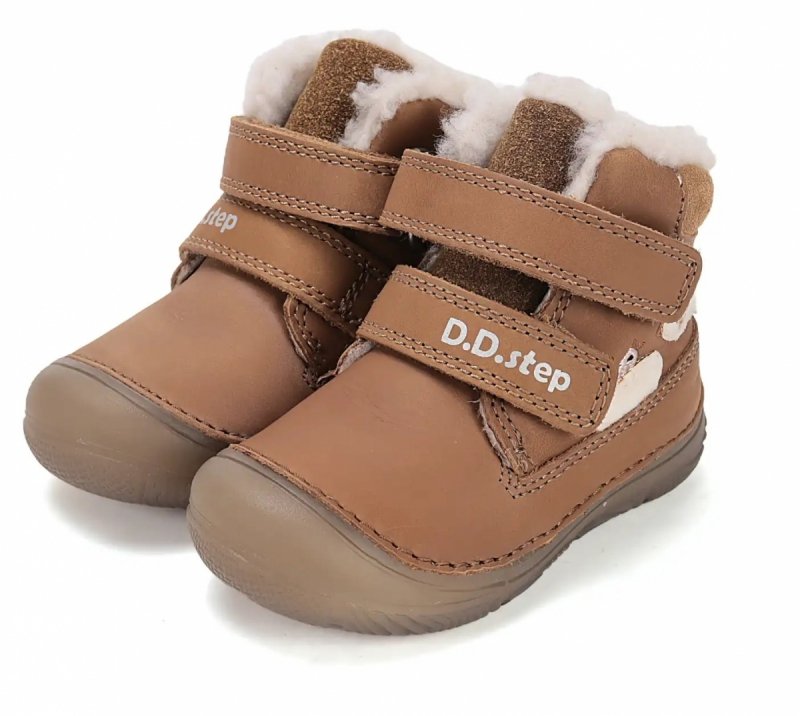 Trzewiki D.D.STEP W082-52314AM Chocolate na rzepy