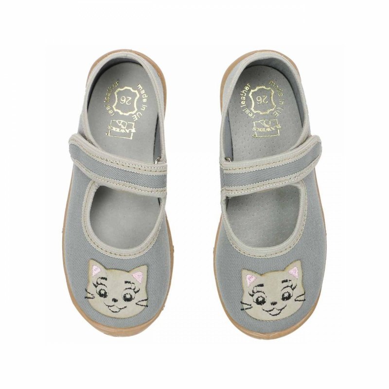 RAWEKS DOROTKA D50 kapcie dziewczęce na rzep 