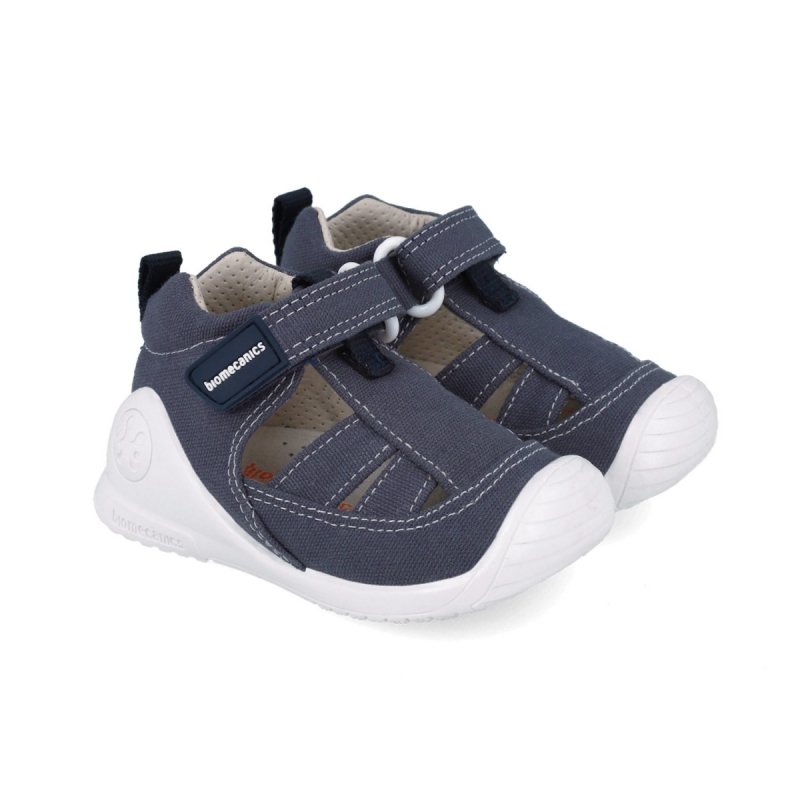 BIOMECANICS 252188-A089 AZUL MARINO sandał tekstylny rzep
