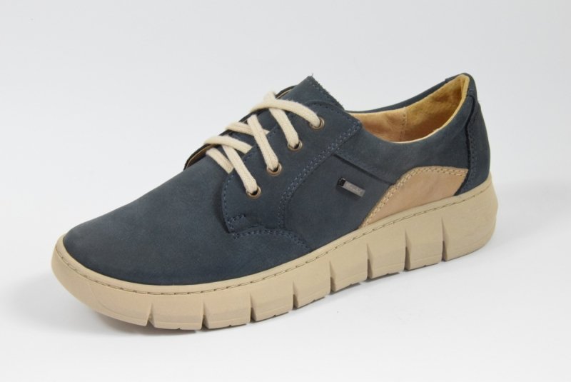 AMULET  434 77-17 PÓŁBUTY damskie  sznurowane niebieskie