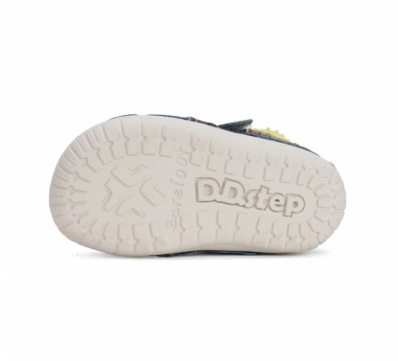 Trzewiki D.D.STEP BAREFOOT S070-51562A ROYAL BLU na rzepy