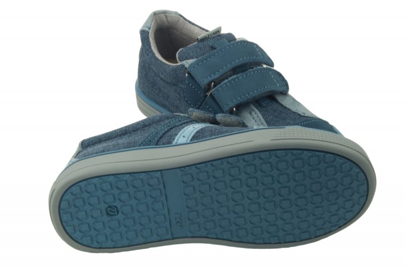 MAZUREK 1219 JEANS MIX półbuty  chłopięce na rzepy