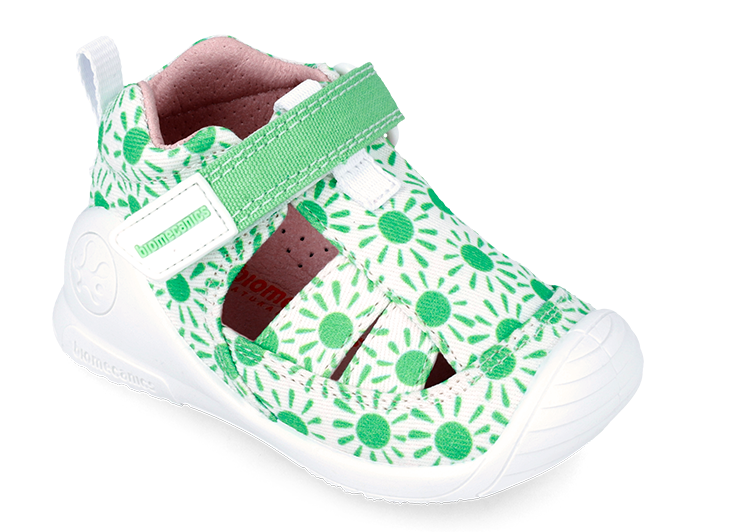BIOMECANICS 242180-C VERDE sandał tekstylny rzep