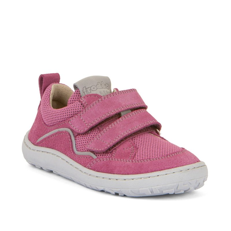 Półbuty FRODDO G3130260-10 FUXIA barefoot dziewczęce na rzepy