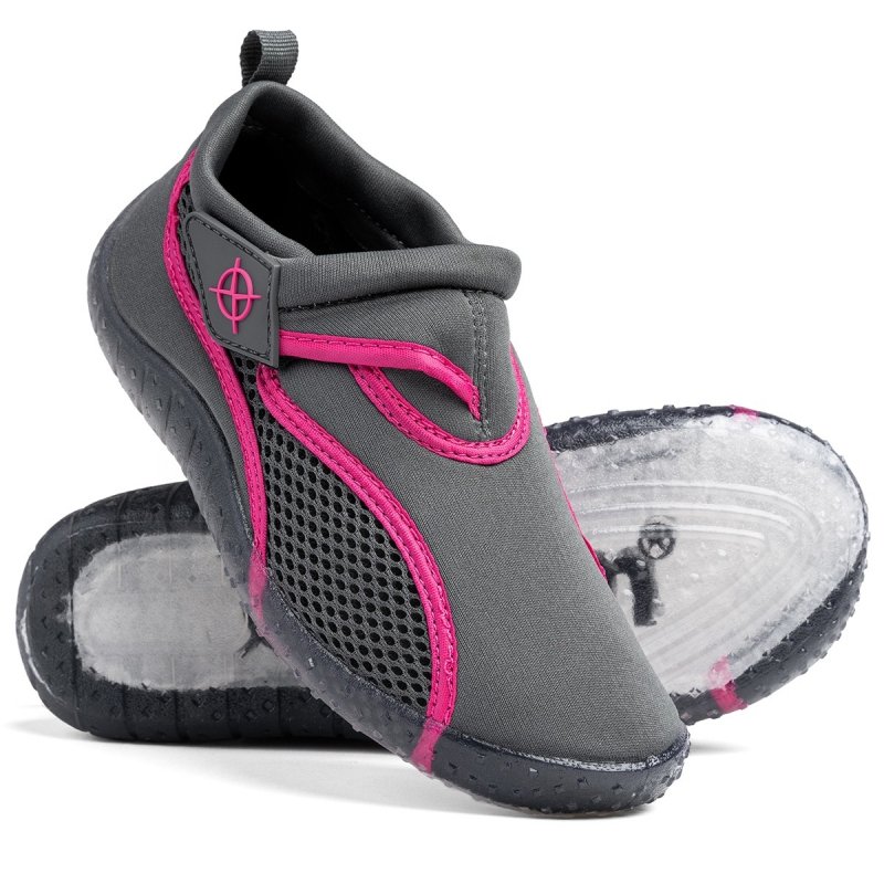 AXIM 5KL22702 POPIEL Buty do wody  antypoślizgowe szary/róż