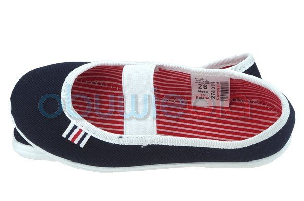 Befado 274Y014 BENNY balerinki granatowe