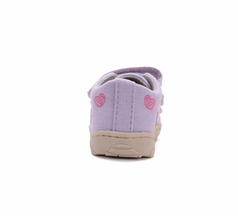 Tenisówki D.D.STEP BAREFOOT C077-51663BM MAUVE na rzepy