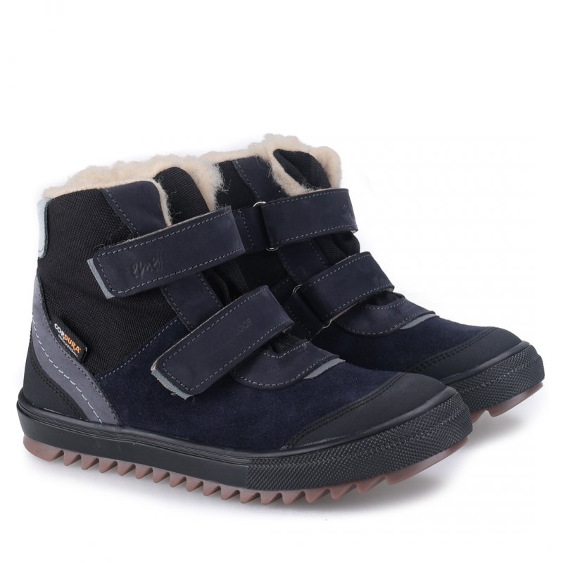 EMEL EV2761M-13 Trzewiki zimowe chłopięce na rzepy