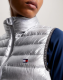 Kamizelka damska PUFFER - Tommy Hilfiger Equestrian - silver