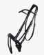 Ogłowie anatomiczne CHIANTI - QHP - black/navy