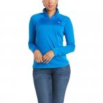 Bluzka damska SUNSTOPPER 2.0 SS21 - Ariat - imperial blue
