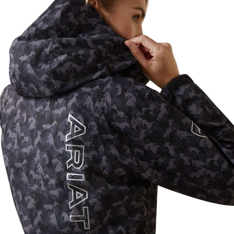 ARIAT Veste imperméable Spectator pour femme, noir, X-Small