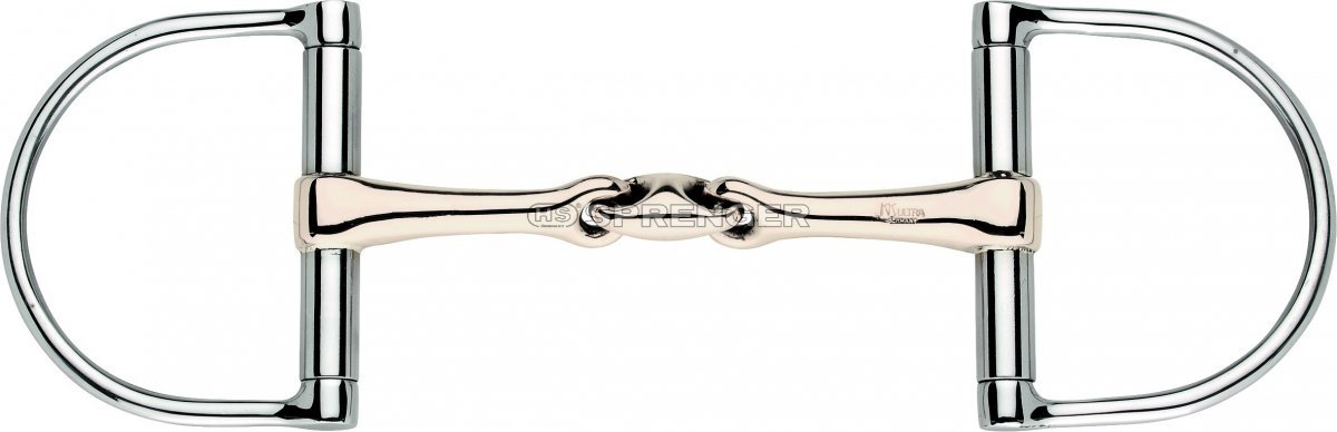 当店在庫してます！ KK łamane podwójnie Wędzidło Ultra 15mm-Sprenger D-ring シングルカード
