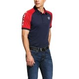 Koszulka męska TEAM 3.0 SS POLO SS21 - Ariat - navy