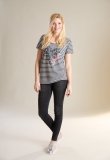Koszulka oversize LULU ESKADRON Equestrian Fanatics - denim striped