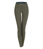 Bryczesy THERMO FUN SPORT SILICONE damskie - pełny lej silikonowy - Waldhausen - khaki