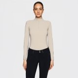 Bluzka treningowa BELLA LONG SLEEVES SS26 - Samshield - lavender grey