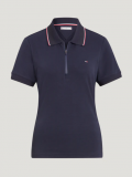 Koszulka polo CAMADEN Zip - desert sky - Tommy Hilfiger Equestrian 