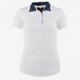 Koszulka damska konkursowa BLAIRE - Horze - white/dark navy