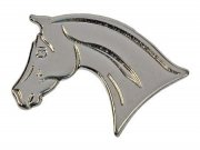 Znaczek ozdobny srebrna głowa araba