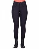 Bryczesy damskie z wysokim stanem KEA - QHP - black