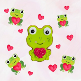 Ciasteczko ŻABKA WALENTYNKI - Candy Horse 